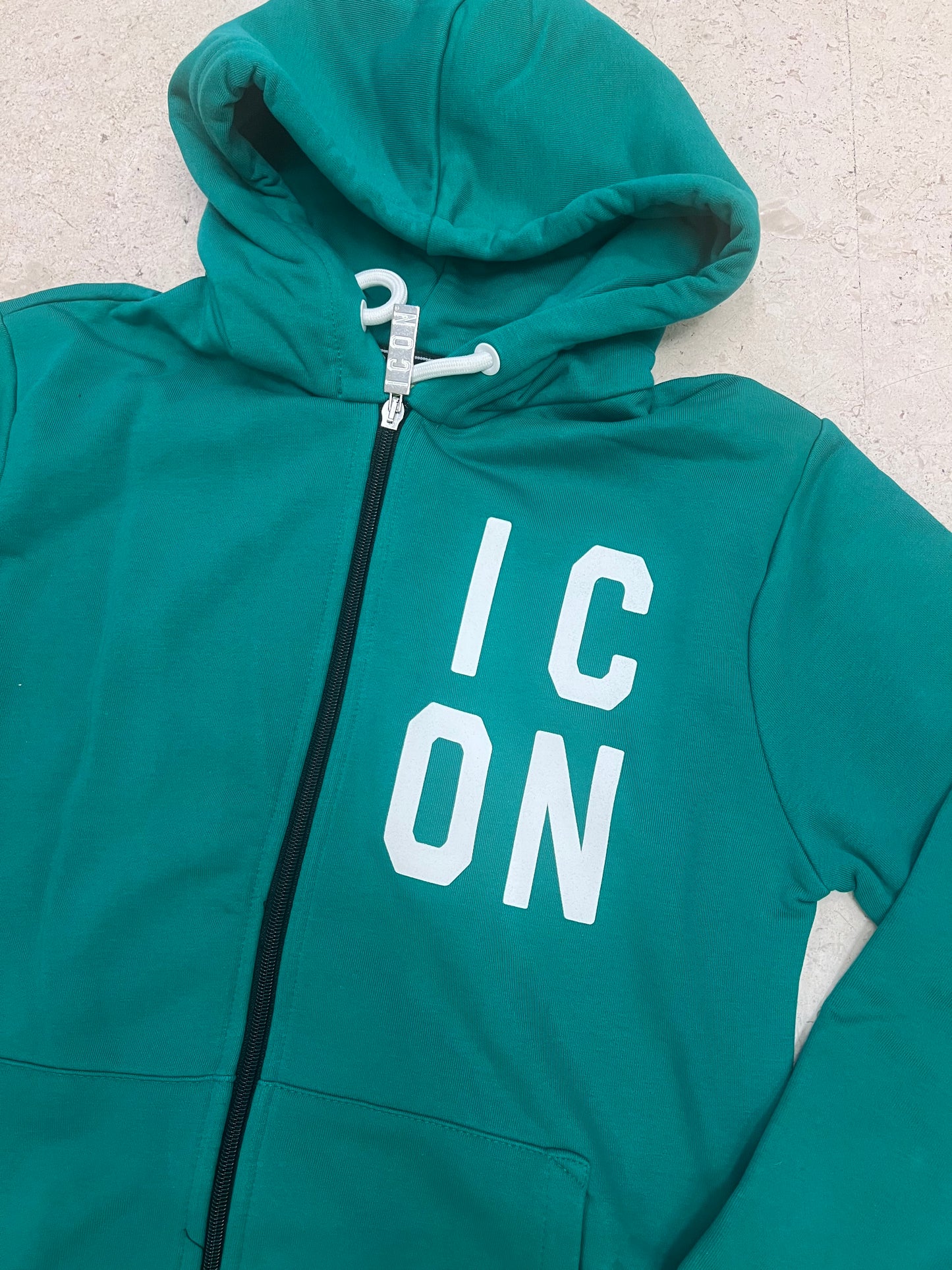 Felpa con zip manica lunga